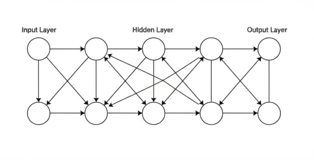 神经网络结构示意图